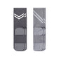 Performance Crew Socks with Non-Slip Grip Soles and Reflective Stripe Accents for Athletic Training
