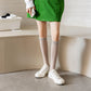 3-Pack Knee-High Ribbed Socks with Soft Stretch Knit Fabric and Lightweight Everyday Comfort