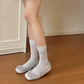 Women's Velvet Ankle Socks with Rhinestone Bow Accent and Soft Plush Texture for Elegant Everyday Wear
