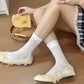 Women's Velvet Ankle Socks with Rhinestone Bow Accent and Soft Plush Texture for Elegant Everyday Wear