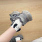 Women's White Ribbed Ankle Socks with 3D Puppy Ear Detail and Embroidered Dog Face for Fun Everyday Style
