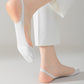 Women's 4 Pairs Women's Ballet-Inspired No Show Liner Socks Low Cut Invisible Design with Criss-Cross Elastic Straps and Non-Slip Silicone Heel