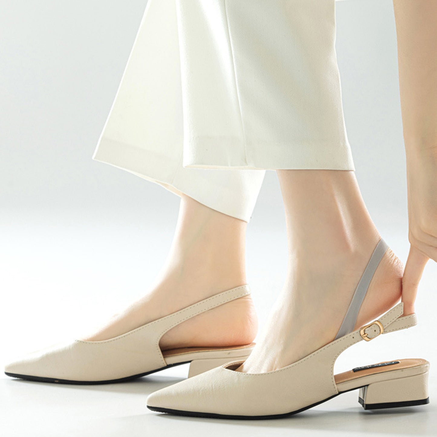 Women's 4 Pairs Women's Ballet-Inspired No Show Liner Socks Low Cut Invisible Design with Criss-Cross Elastic Straps and Non-Slip Silicone Heel