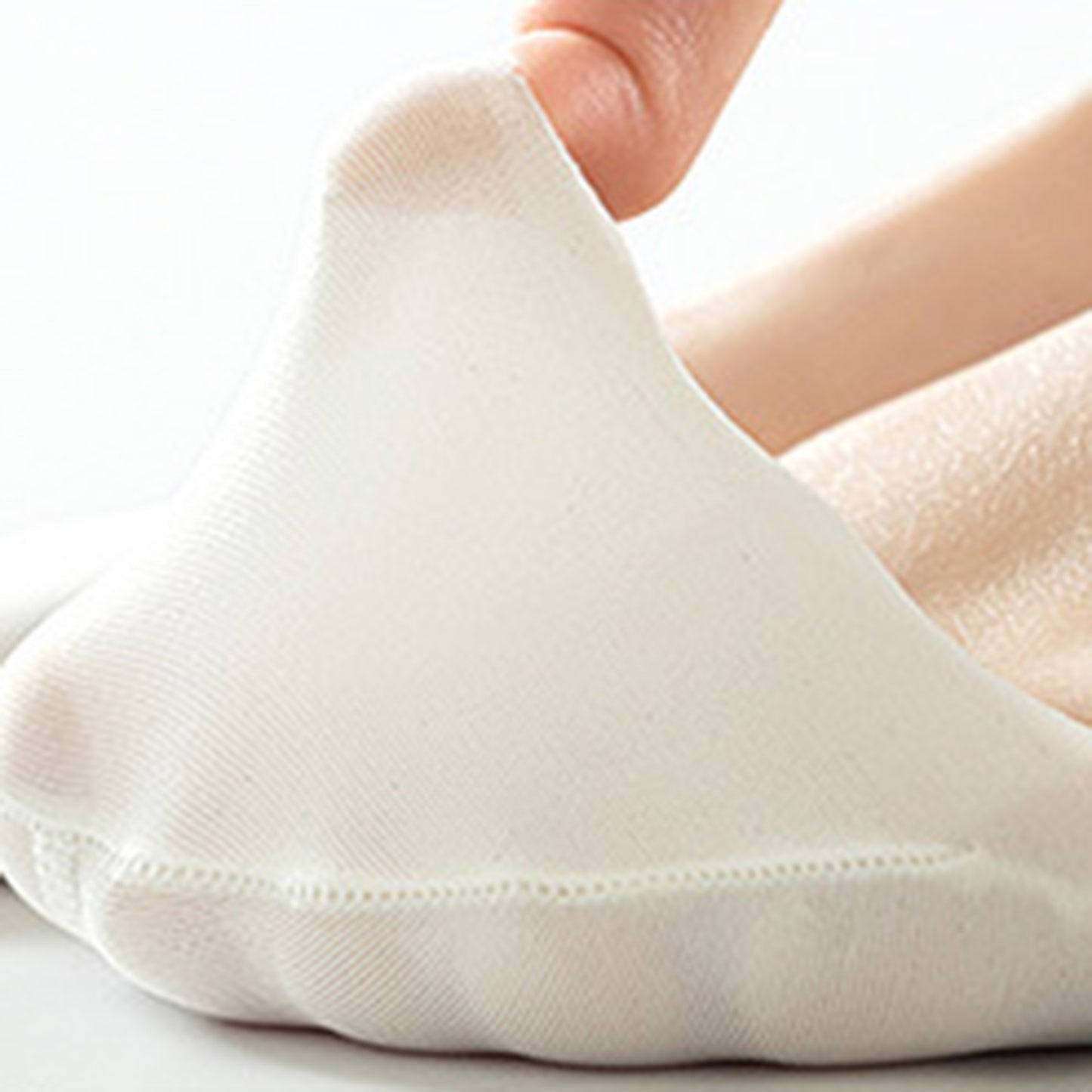 Women's 4 Pairs Women's Ballet-Inspired No Show Liner Socks Low Cut Invisible Design with Criss-Cross Elastic Straps and Non-Slip Silicone Heel