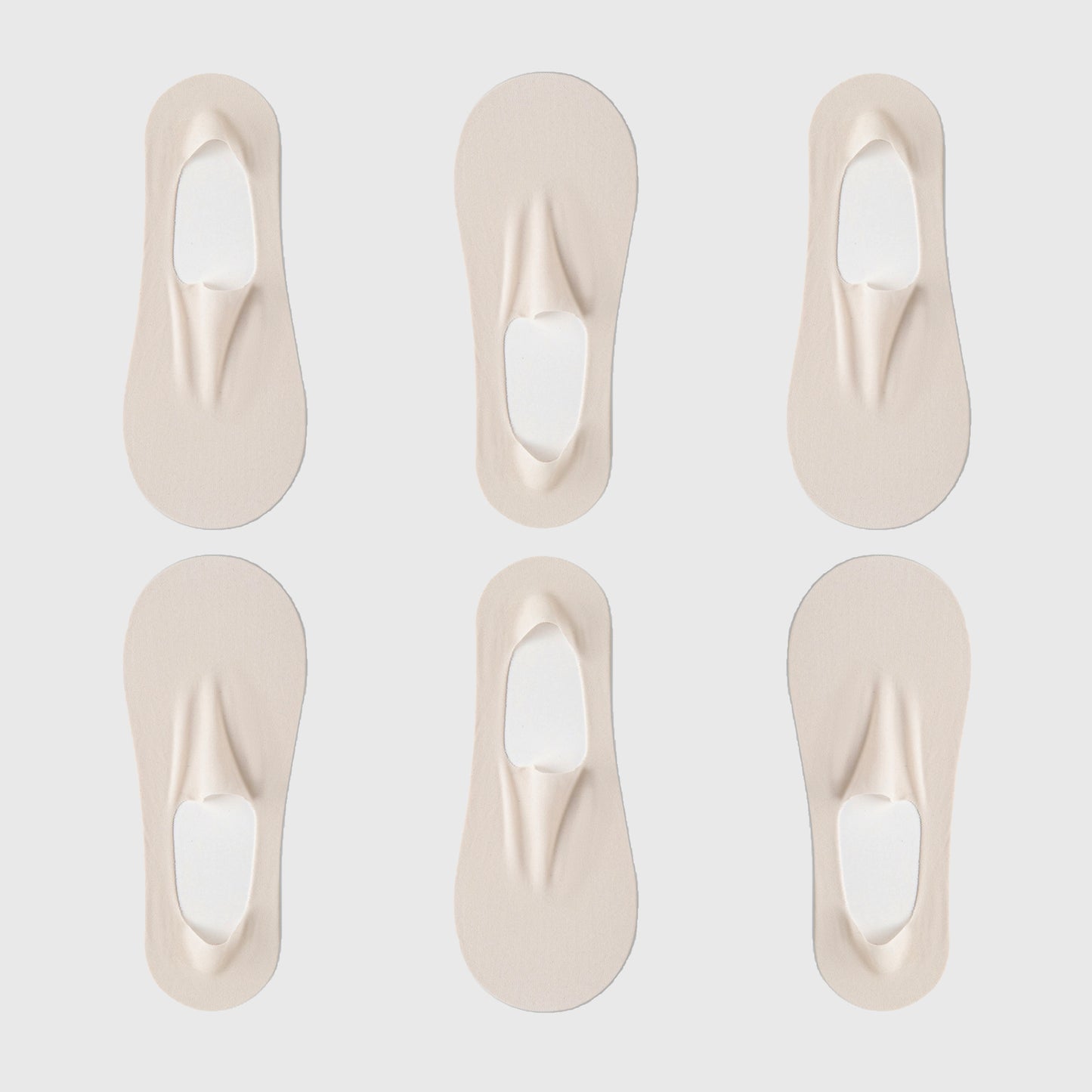 Invisible Non-Slip No-Show Socks 6pk