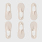 Invisible Non-Slip No-Show Socks 6pk