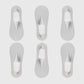 Invisible Non-Slip No-Show Socks 6pk