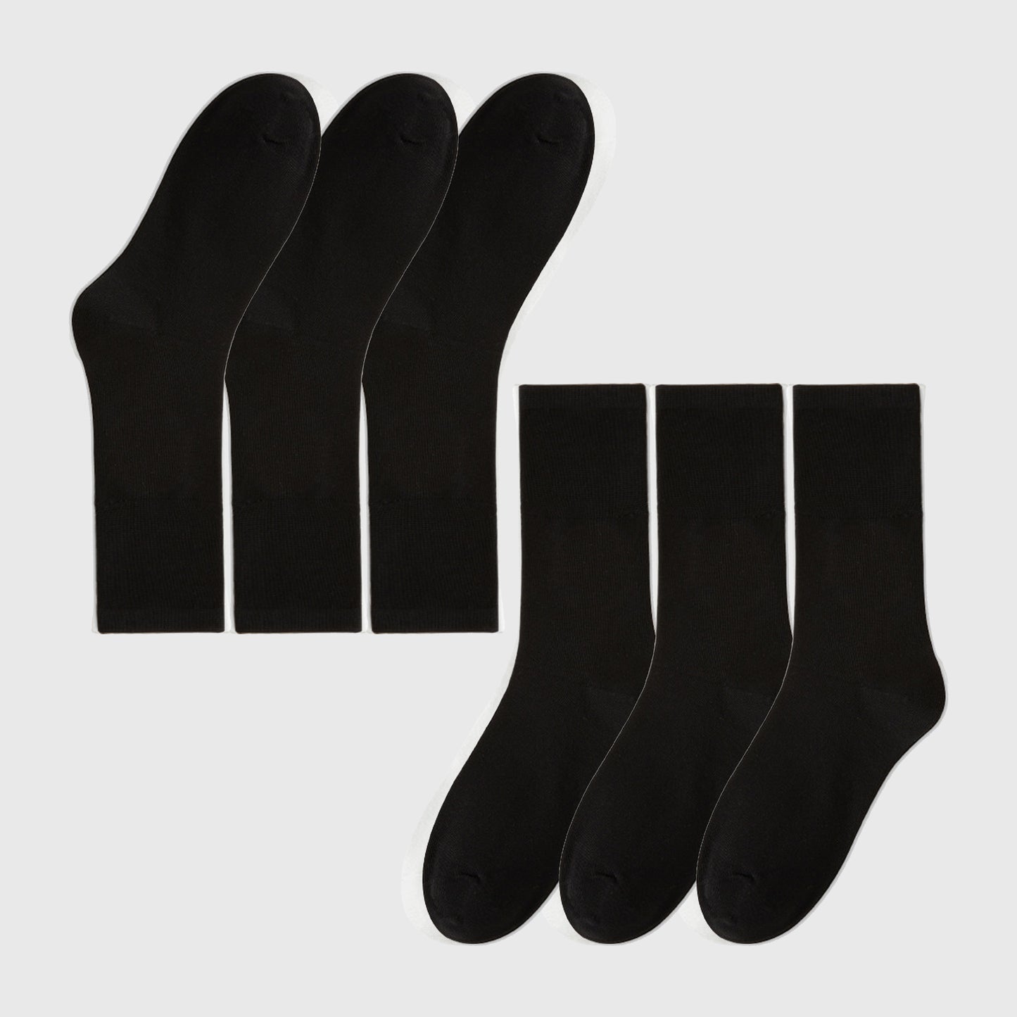 Soft White Slouchy Ankle Socks 6pk