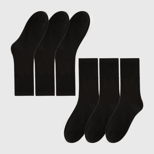 Soft White Slouchy Ankle Socks 6pk