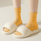 Soft White Slouchy Ankle Socks 6pk