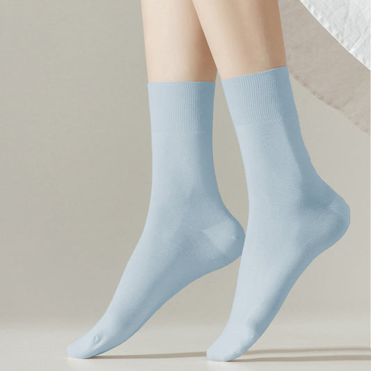 Soft Solid Color Ankle Socks 6Pk