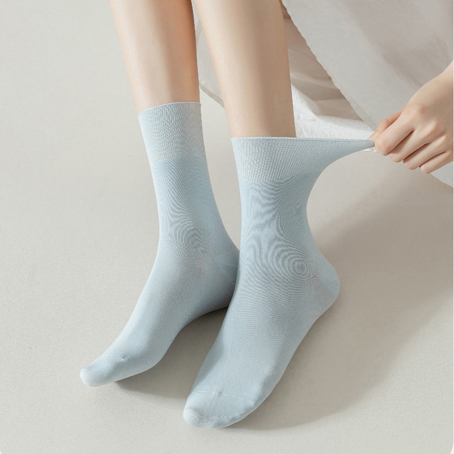 Soft Solid Color Ankle Socks 6Pk