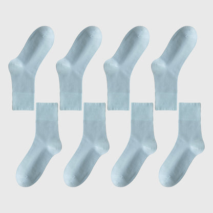 Soft Solid Color Ankle Socks 6Pk