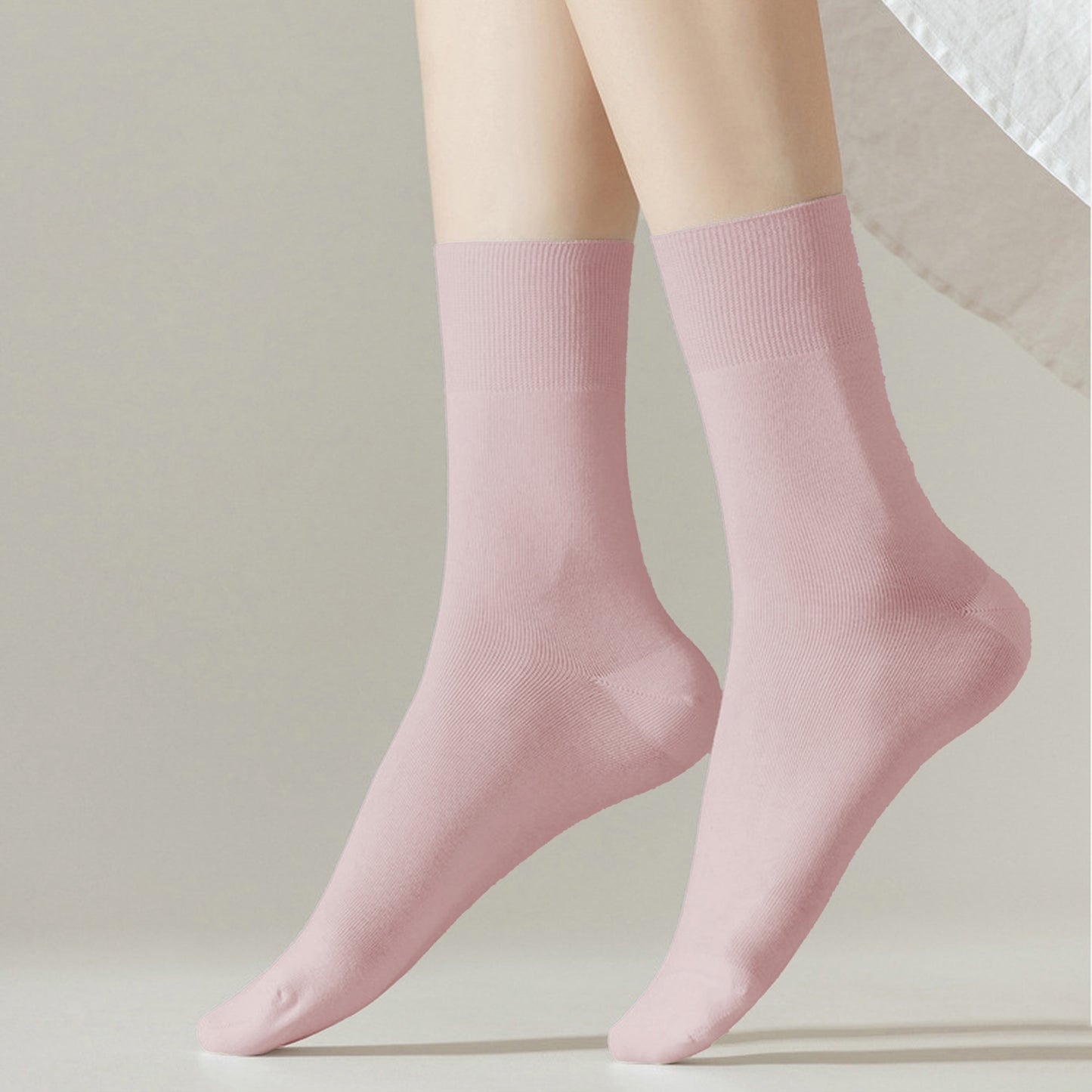 Soft Solid Color Ankle Socks 6Pk