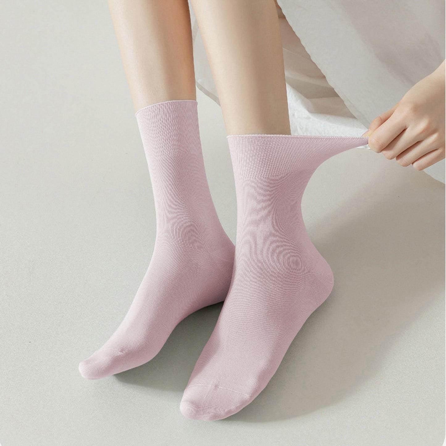 Soft Solid Color Ankle Socks 6Pk