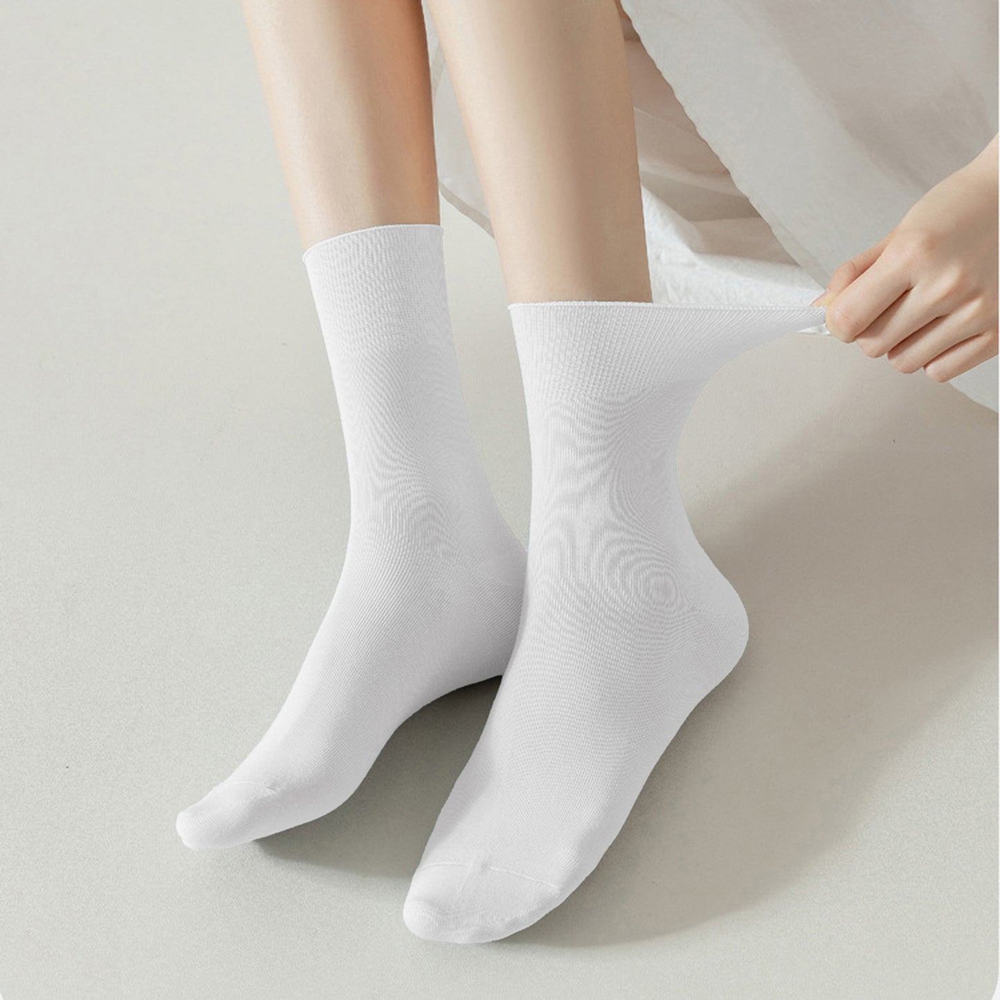 Soft Solid Color Ankle Socks 6Pk