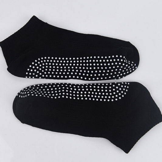 Ankle Grip Socks 3-Pack with Textured Soles and Cushioned Knit Design for Indoor Stability