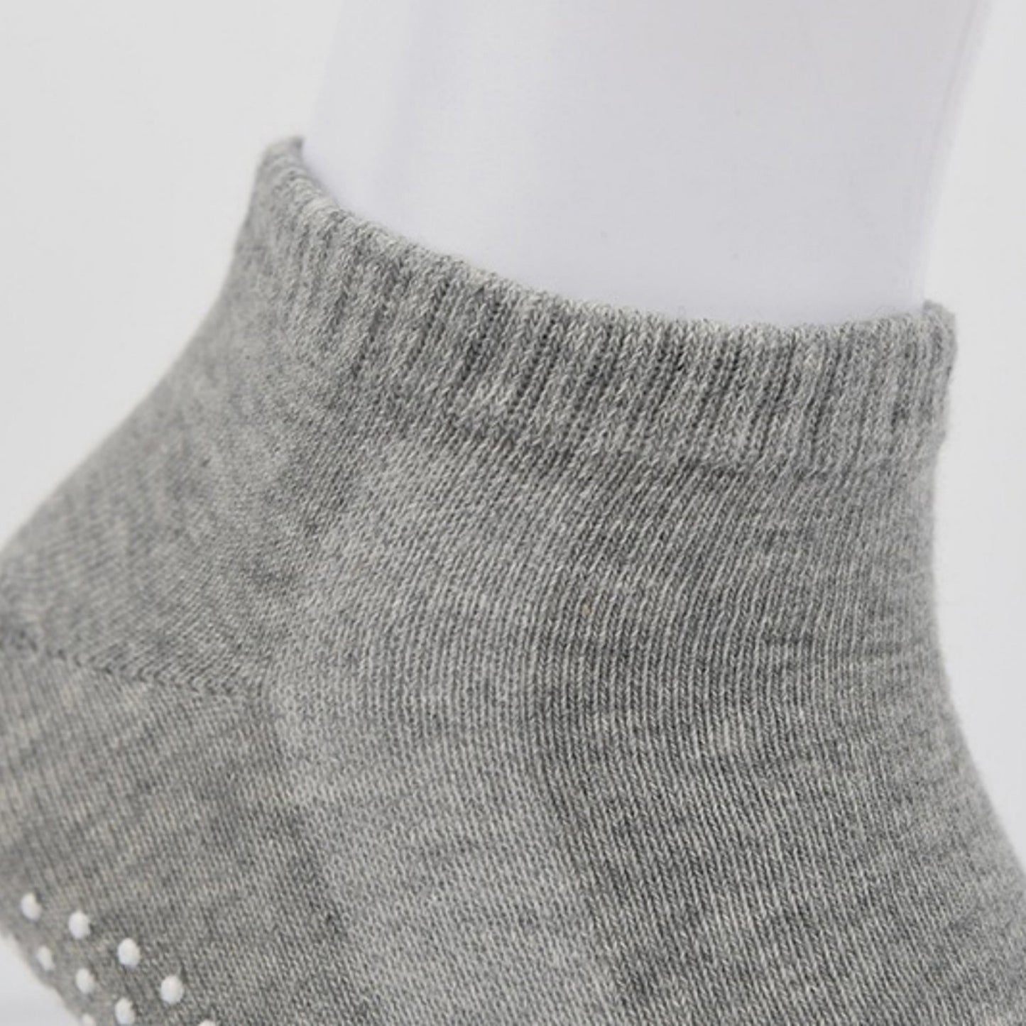 Ankle Grip Socks 3-Pack with Textured Soles and Cushioned Knit Design for Indoor Stability