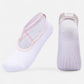 2-Pack Ballet Style Grip Socks with Crisscross Elastic Straps and Non-Slip Soles for Yoga or Pilates