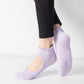 3-Pack Non-Slip Ballet Cut Ankle Socks with Ruffled Trim and Grip Soles for Yoga or Daily Wear