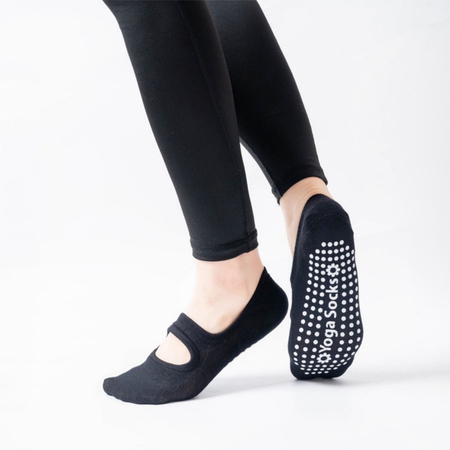 3-Pack Mary Jane Style Low Cut Non-Slip Grip Socks for Pilates Yoga and Everyday Comfort