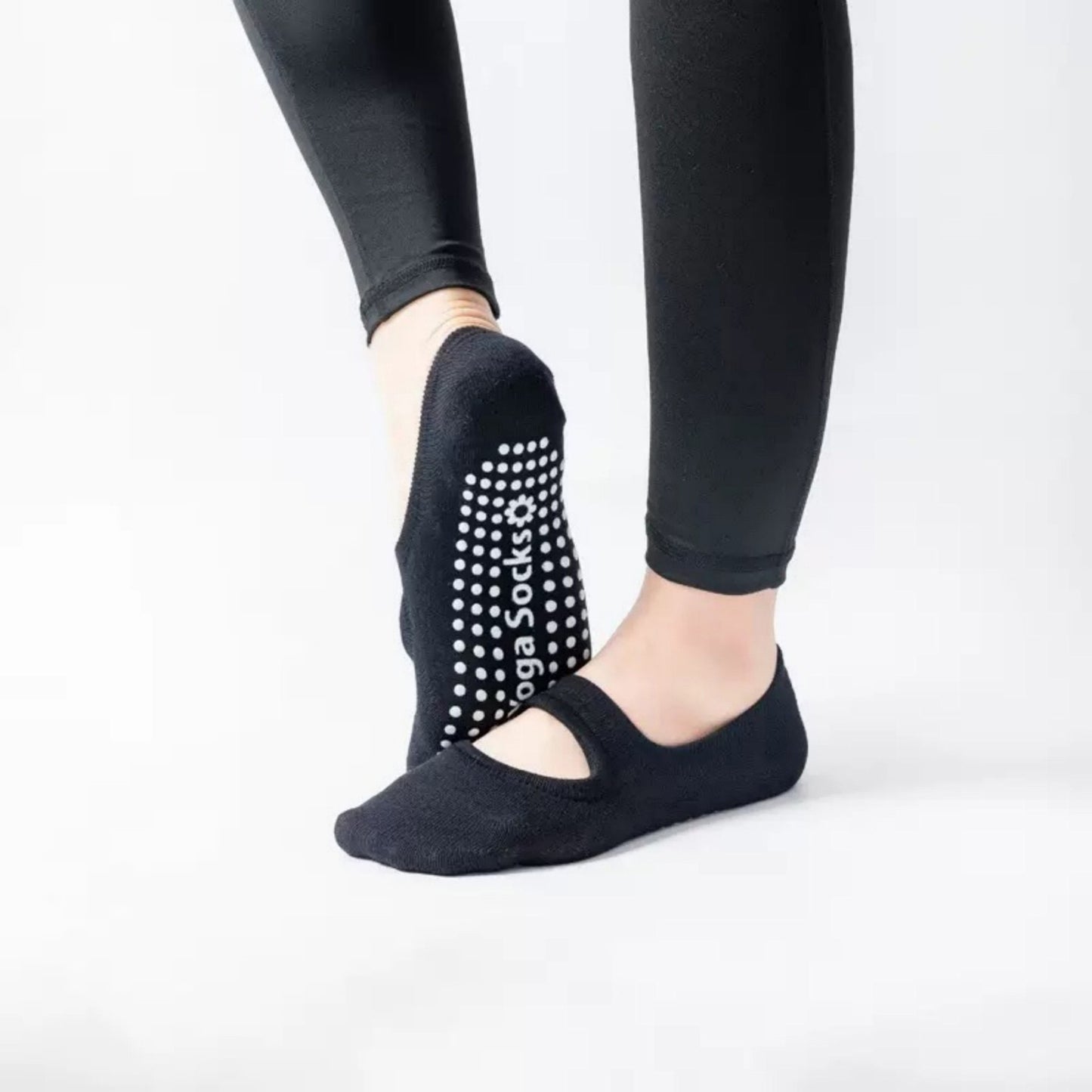 3-Pack Mary Jane Style Low Cut Non-Slip Grip Socks for Pilates Yoga and Everyday Comfort