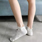 3-Pack Heart Knit Ankle Socks with Ruffle Trim and Soft Stretchy Fabric