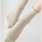 3 Pairs Ruffle Trim Crew Socks Soft Cotton Knit Lightweight Ribbed Texture with Scalloped Edge for Everyday Wear