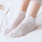 Floral Lace No Show Socks Lightweight Low Cut Sheer Liner with Silicone Heel Grip Elegant Invisible Design for Flats