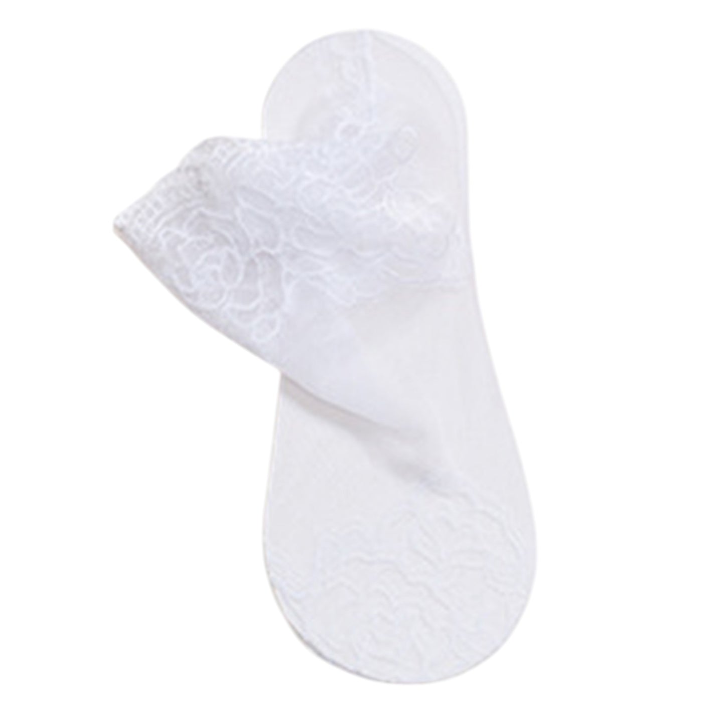 Floral Lace No Show Socks Lightweight Low Cut Sheer Liner with Silicone Heel Grip Elegant Invisible Design for Flats