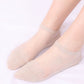Sheer Mesh Ankle Socks with Soft Knit Sole and Delicate Lace Trim Lightweight Breathable Low-Cut Design