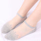 Sheer Mesh Ankle Socks with Soft Knit Sole and Delicate Lace Trim Lightweight Breathable Low-Cut Design