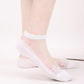 Sheer Mesh Ankle Socks with Soft Knit Sole and Delicate Lace Trim Lightweight Breathable Low-Cut Design