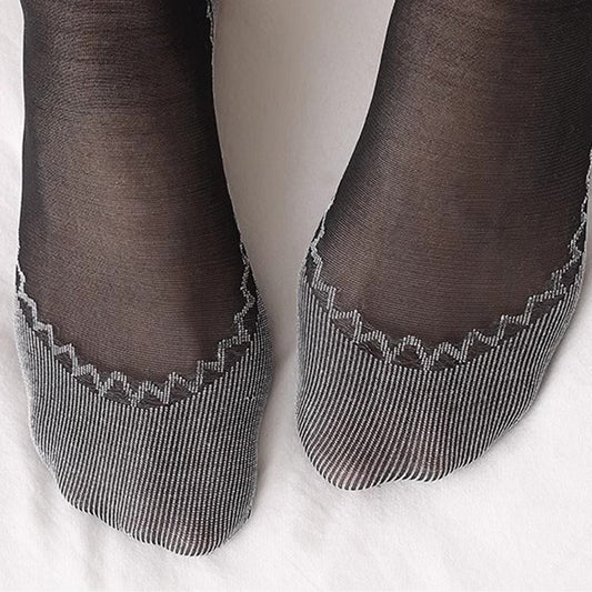 5-Pack Sheer No Show Liner Socks with Non-Slip Heel Grip Lightweight Invisible Design