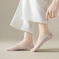 3-Pack Low Cut Lace Liner Socks with Non-Slip Heel Grip No Show Design