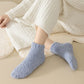 3-Pack Non-Slip Plush Fuzzy Ankle Socks with Grips and Soft Cozy Texture