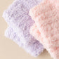 3-Pack Non-Slip Plush Fuzzy Ankle Socks with Grips and Soft Cozy Texture