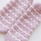 3-Pack Non-Slip Plush Fuzzy Slipper Socks with Fabric Bow and Grip Bottoms