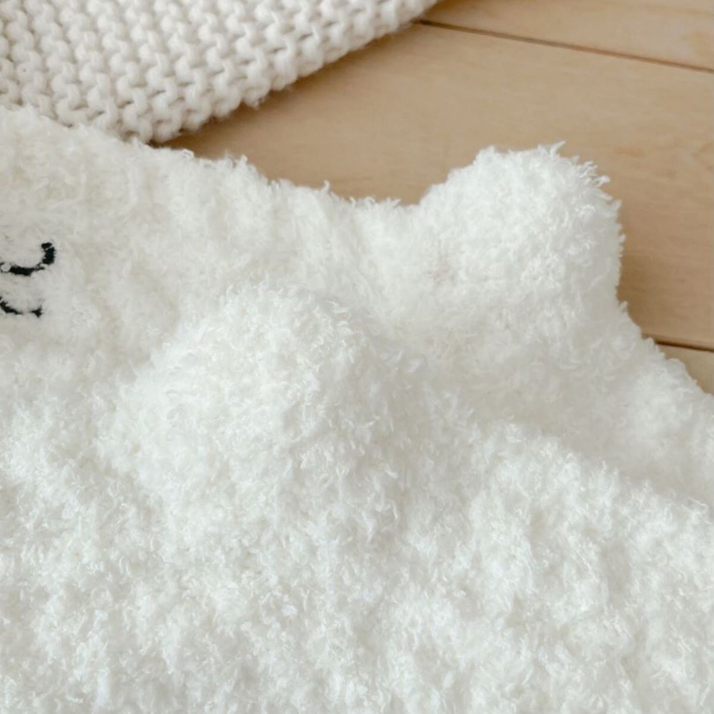 3-Pack Fuzzy Crew Socks with Embroidered Bow Detail and Soft Plush Texture