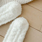 3-Pack Fuzzy Crew Socks with Embroidered Bow Detail and Soft Plush Texture