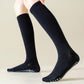 2-Pack Long Ribbed Non-Slip Socks with Grip Soles for Indoor Comfort and Support
