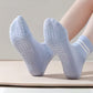 3-Pack Ankle Socks with Rubber Grips and Striped Ribbed Cuffs Soft Non-Slip Sporty Style