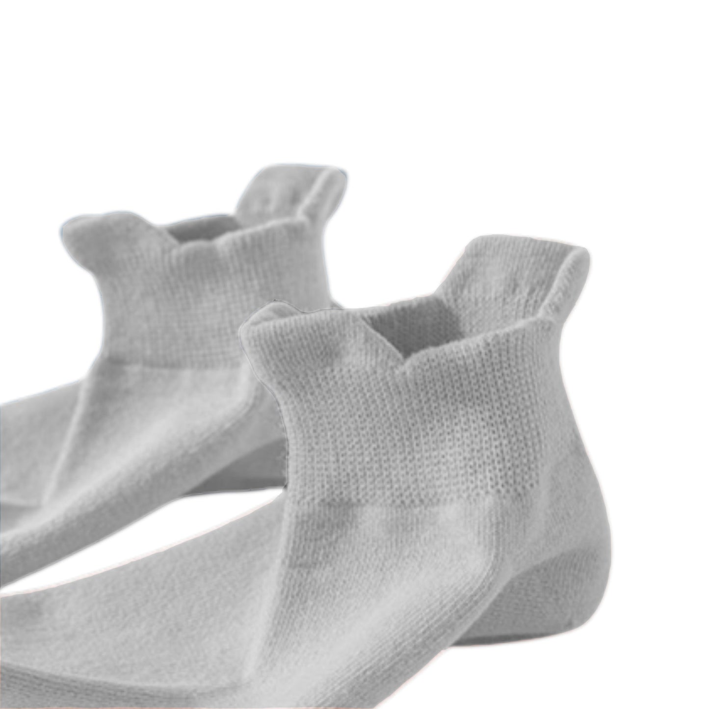 3-Pack Women's Low Cut Ankle Socks with Heel Tab Design Antibacterial Cotton
