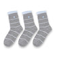3-Pack Women's Cotton Crew Socks with Embroidered Bows and Cute Style