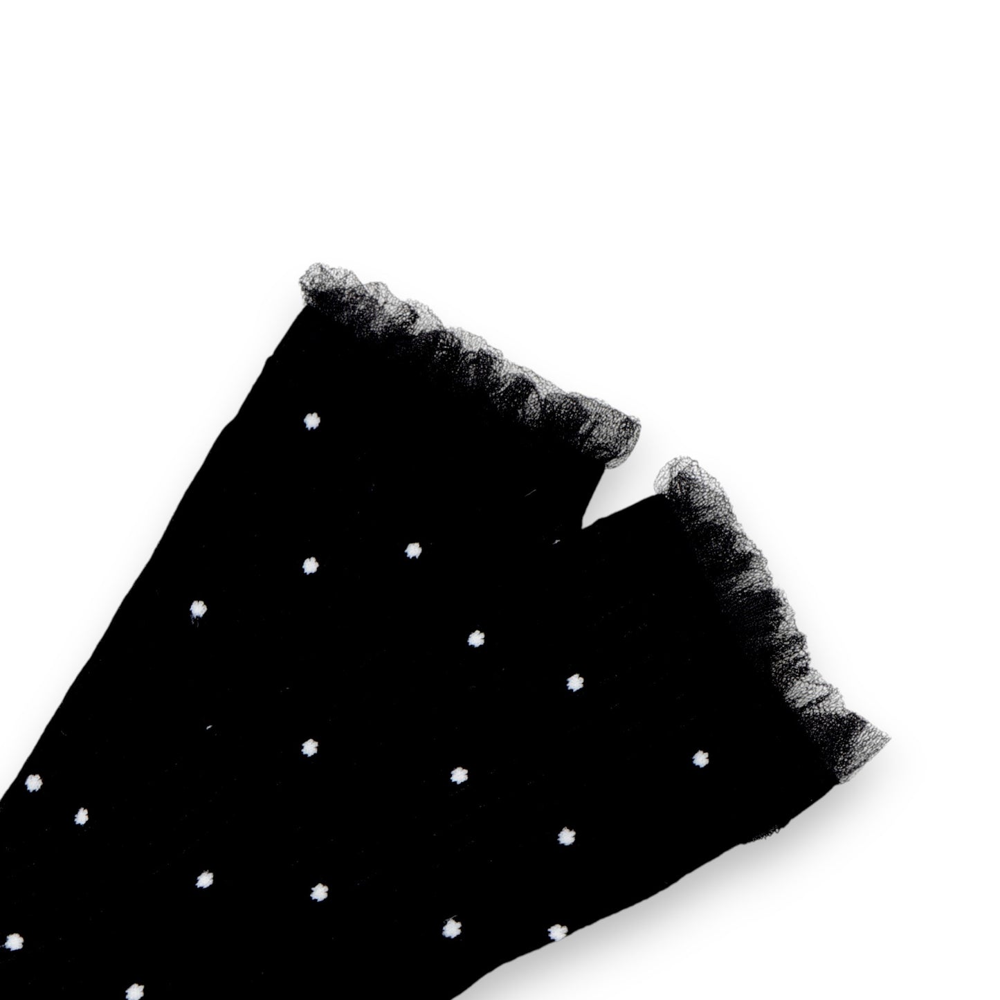 3-Pack Women's Crew Socks with Ribbed Texture and Allover Polka Dot Pattern