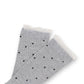 3-Pack Women's Crew Socks with Ribbed Texture and Allover Polka Dot Pattern