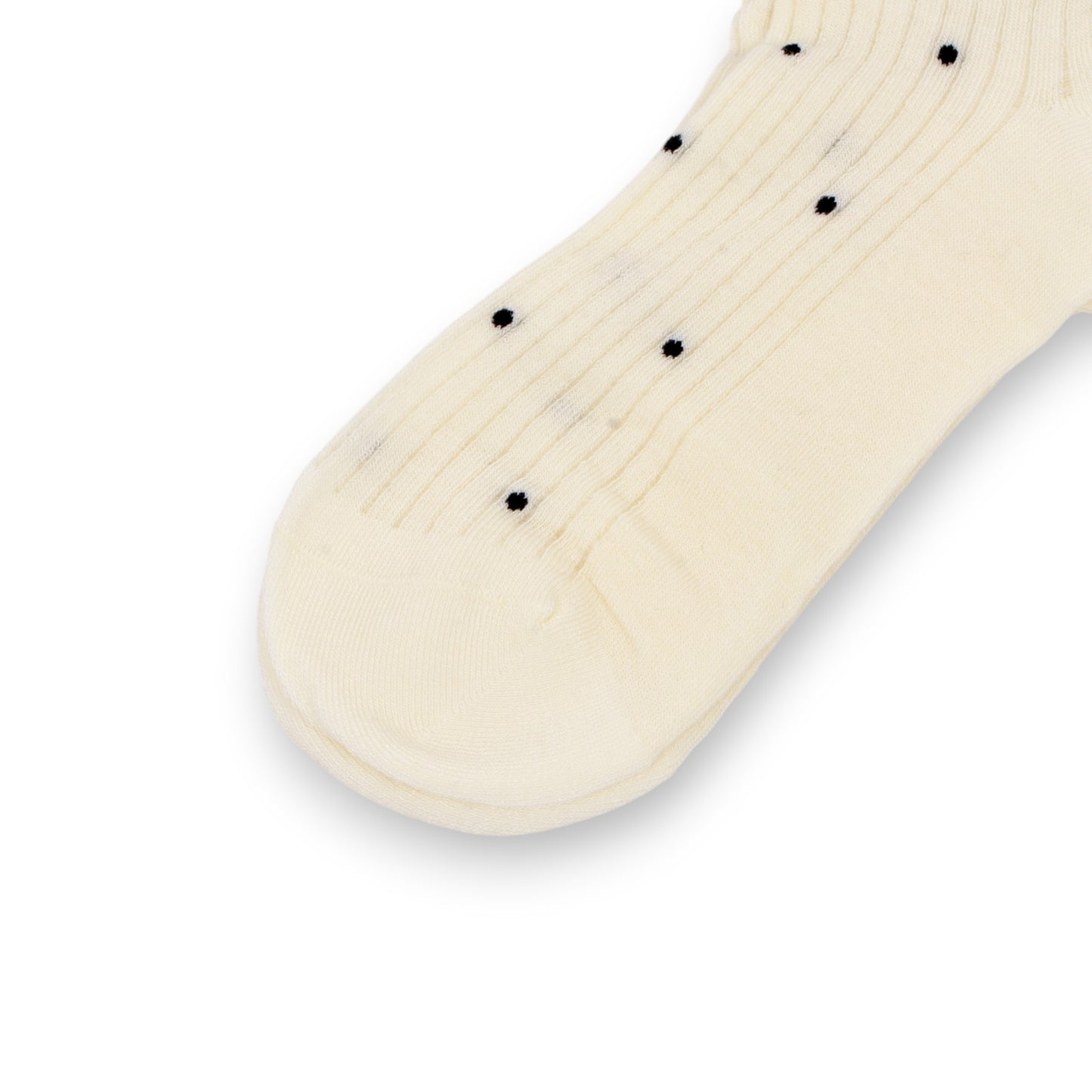 3-Pack Women's Crew Socks with Ribbed Texture and Allover Polka Dot Pattern