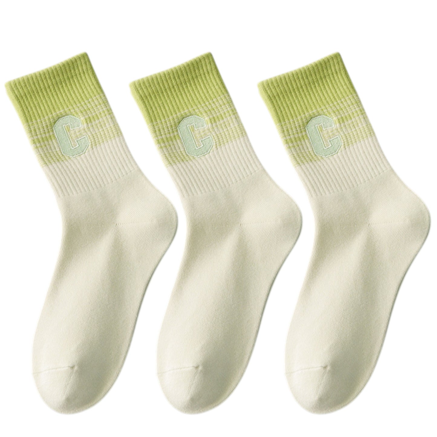 3-Pack Women's Cotton Crew Socks with Cushioned Arch and Moisture-Wicking Athletic Fit