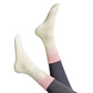 3-Pack Women's Cotton Crew Socks with Cushioned Arch and Moisture-Wicking Athletic Fit