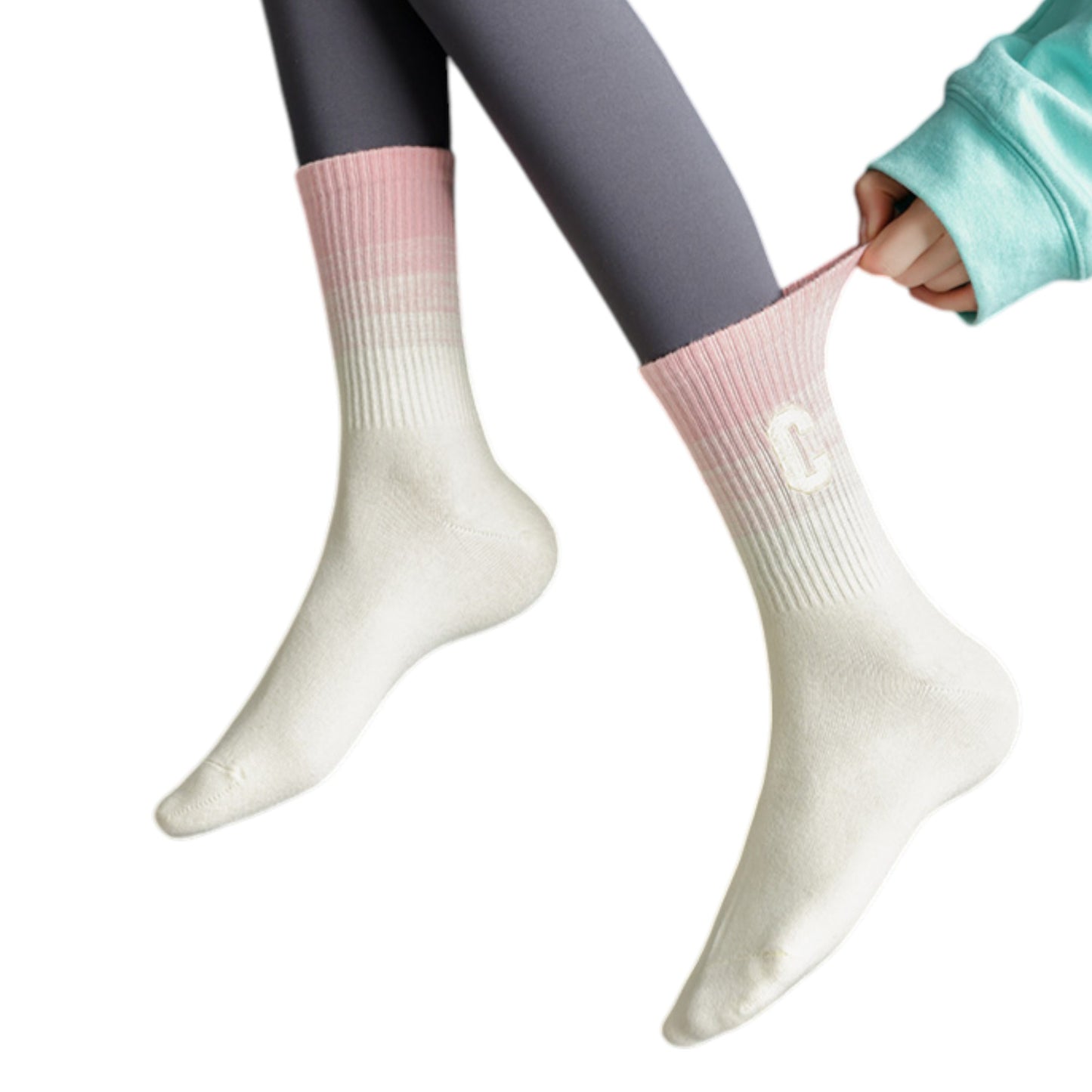 3-Pack Women's Cotton Crew Socks with Cushioned Arch and Moisture-Wicking Athletic Fit